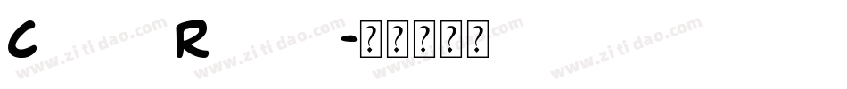 Comics Regular字体转换